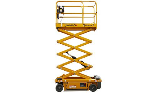Rent Electric scissors lift Haulotte 8 (8m)