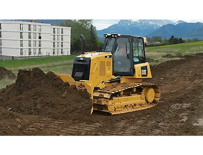 Track type tractor CAT D6K / D4 LGP moving earth